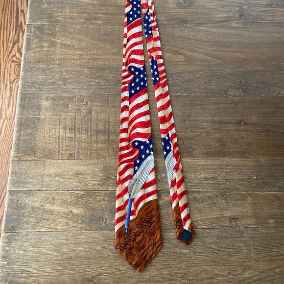 USA Flag We The People America USA Patriotic Steven Harris Neck Tie Hand Made - Picture 1 of 3